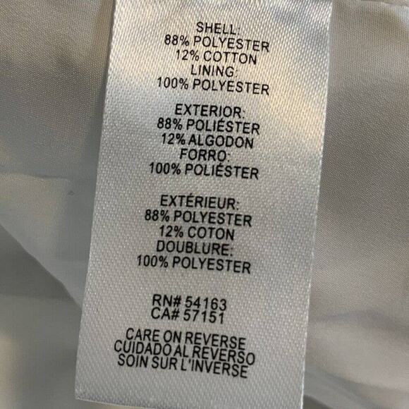 Karl Lagerfeld Paris Blazer Women's Size 16 Black/White Tweed Fringe Long Jacket - Picture 11 of 12